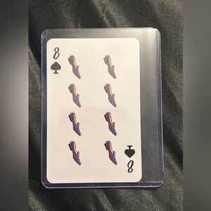 Limited edition Christian Louboutin playing card in plastic case